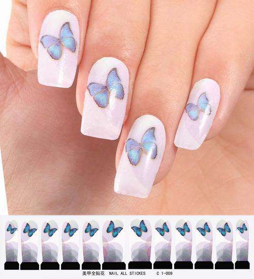 12 NAIL DECALS / WRAPS - LATEST EUROPEAN NAIL CRAZE !!!