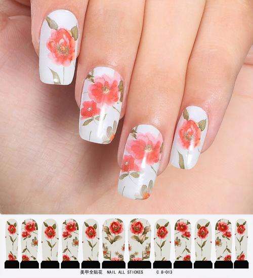 12 NAIL DECALS / WRAPS - LATEST EUROPEAN NAIL CRAZE !!!