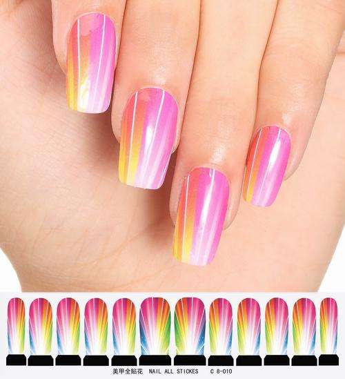12 NAIL DECALS / WRAPS - LATEST EUROPEAN NAIL CRAZE !!!