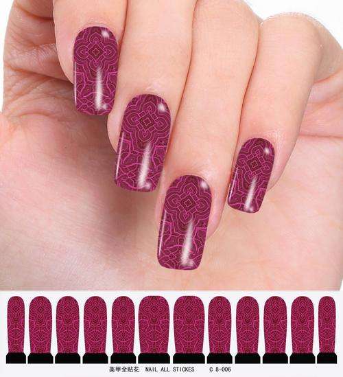 12 NAIL DECALS / WRAPS - LATEST EUROPEAN NAIL CRAZE !!!