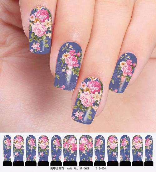 12 NAIL DECALS / WRAPS - LATEST EUROPEAN NAIL CRAZE !!!