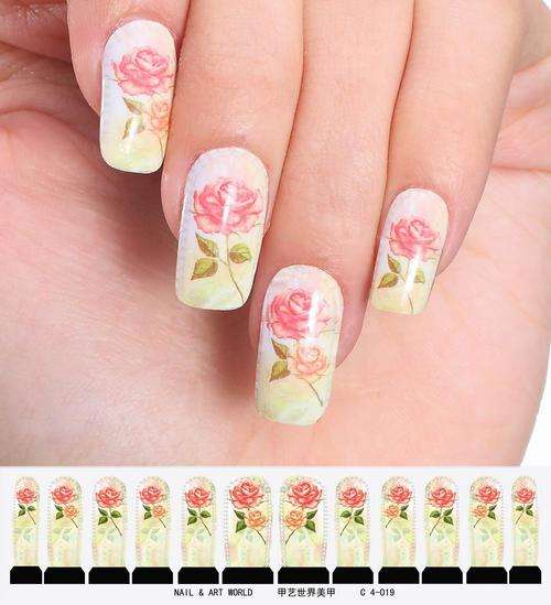 12 NAIL DECALS / WRAPS - LATEST EUROPEAN NAIL CRAZE !!!