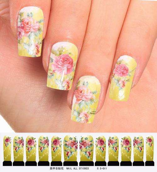 12 NAIL DECALS / WRAPS - LATEST EUROPEAN NAIL CRAZE !!!