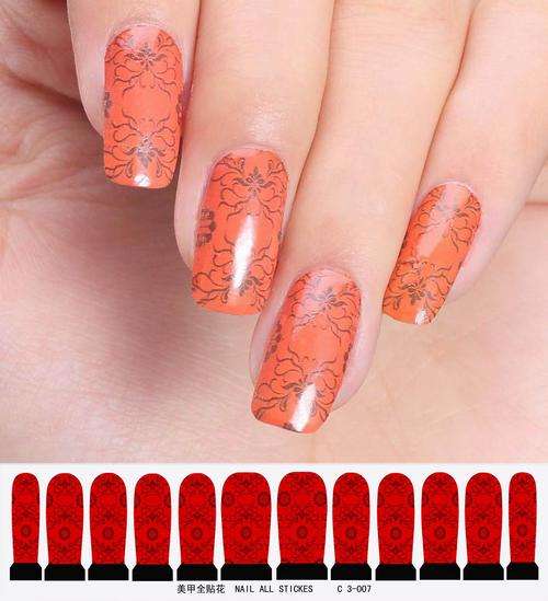 12 NAIL DECALS / WRAPS - LATEST EUROPEAN NAIL CRAZE !!!