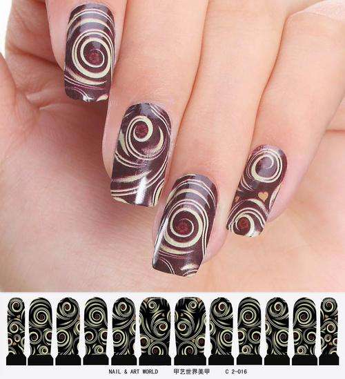 12 NAIL DECALS / WRAPS - LATEST EUROPEAN NAIL CRAZE !!!