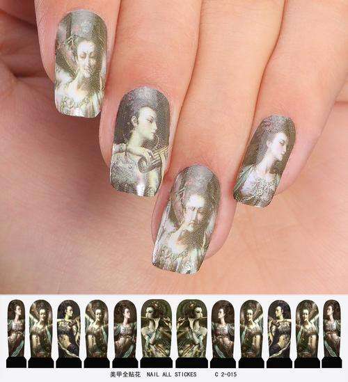 12 NAIL DECALS / WRAPS - LATEST EUROPEAN NAIL CRAZE !!!