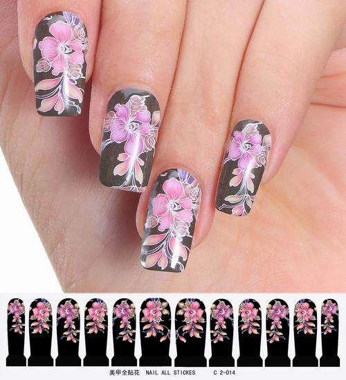 12 NAIL DECALS / WRAPS - LATEST EUROPEAN NAIL CRAZE !!!
