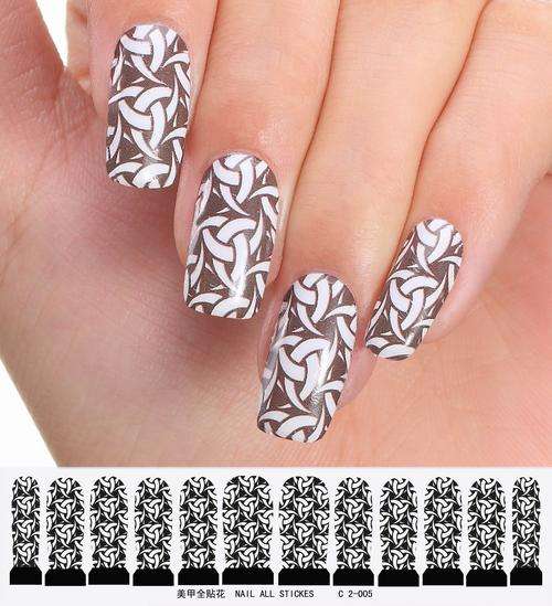 12 NAIL DECALS / WRAPS - LATEST EUROPEAN NAIL CRAZE !!!