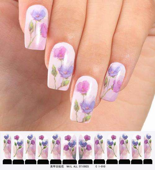 12 NAIL DECALS / WRAPS - LATEST EUROPEAN NAIL CRAZE !!!
