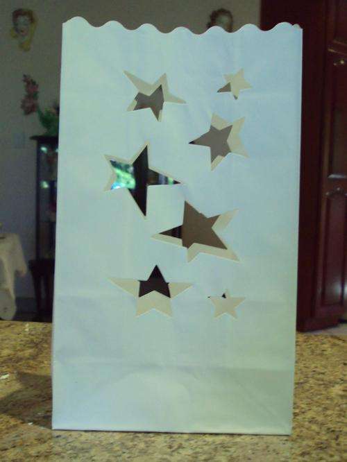 Pack of 10  Paper Candle Lantern bags