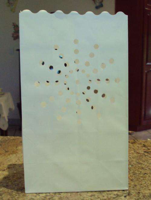 Pack of 10  Paper Candle Lantern bags