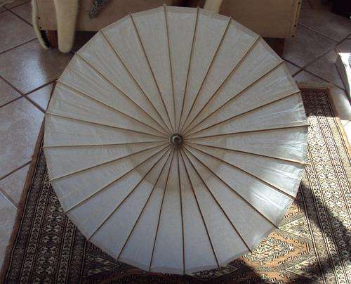 80cm WHITE WEDDING PARASOLS  (for gems4ever only)