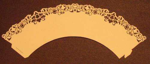 6 x 12 CUPCAKE WRAPPERS  IVORY   FOR VIRGINIA ONLY