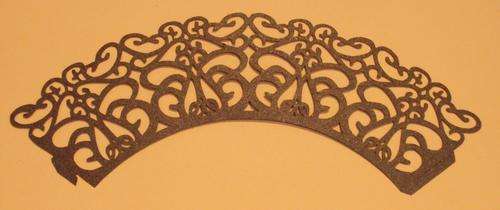 12 CUPCAKE WRAPPERS  BLACK