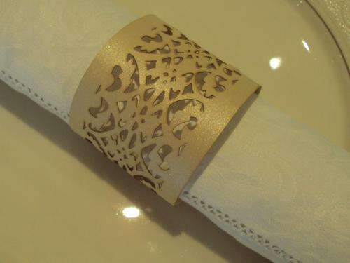 NAPKIN RINGS - FILIGREE PALE GOLD