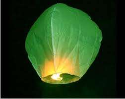 ST PATRICKS DAY SPECIAL GREEN SKY LANTERNS