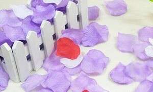 100 SILKY ROSE PETALS - TABLE CONFETTI