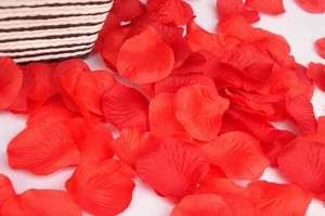 100 SILKY ROSE PETALS - TABLE CONFETTI