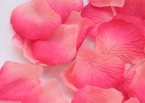 100 SILKY ROSE PETALS - TABLE CONFETTI