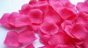 100 SILKY ROSE PETALS - TABLE CONFETTI