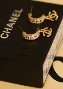 Swarovski Silver Chanel Stud Earrings