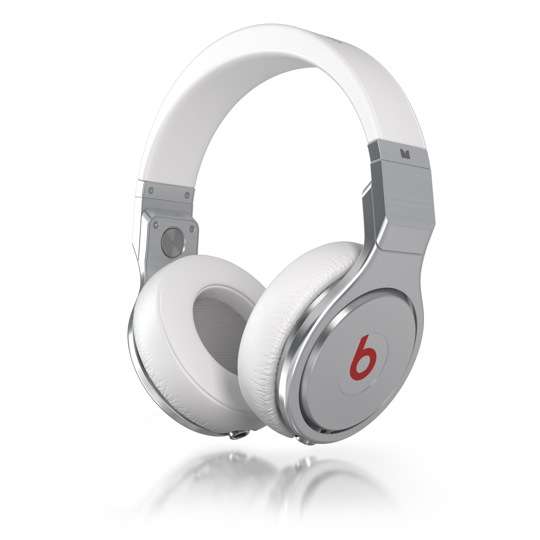 Monster Beats by Dr Dre Pro White Over the Head Headphones