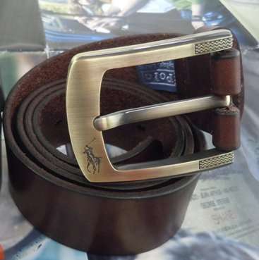 Brand new POLO Ralph Lauren men's genuine leather casual pin buckle belt.