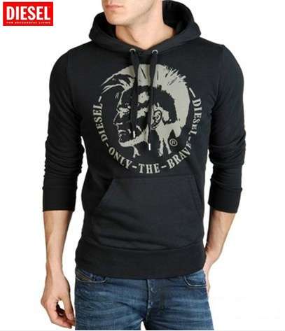 DIESEL only the brave autumn Sweater men classic avatar Hood.