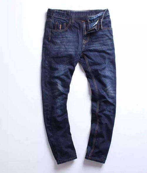 Brand new Yellow horse designer business men slim long denim.