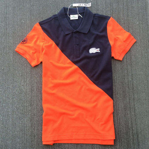 Brand new Roland Garros LACOSTE sport men mixed colors cotton short-sleeved T shirt.