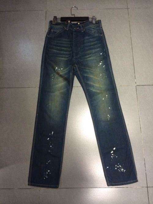 Brand new designer Double R high-end casual men straight jeans.