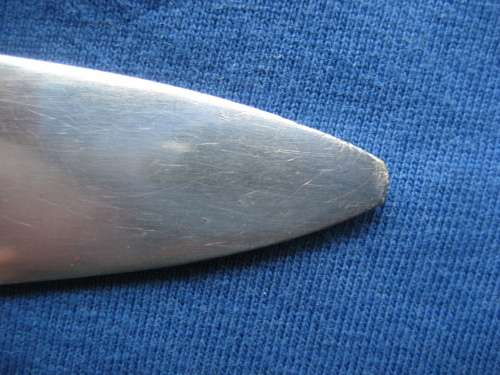 Rare Vintage Silver Plated  Paper Knife Copenhagen Denmark Figural Handle