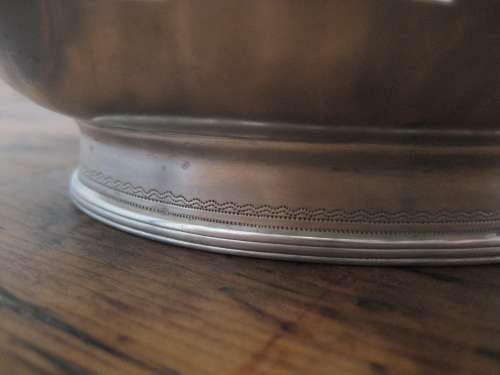 Antique GEORGE lll Sterling Silver Basket London 1790 Swing Handle 136 gm