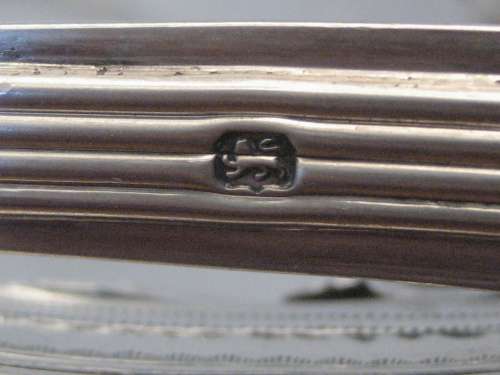 Antique GEORGE lll Sterling Silver Basket London 1790 Swing Handle 136 gm