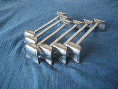Vintage Set of 6 Silver Plated KNIFE RESTS Keltum Netherlands