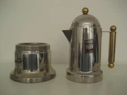 Moka Pot / Expresso Maker - Vev Vigano 18/10 Stainless Steel 12 Cup - Striking Retro Design