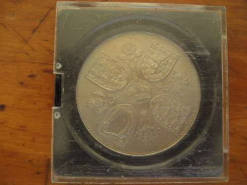 1953 Elizabeth II Coronation Crown Uncirculated in Original Plastic Holder