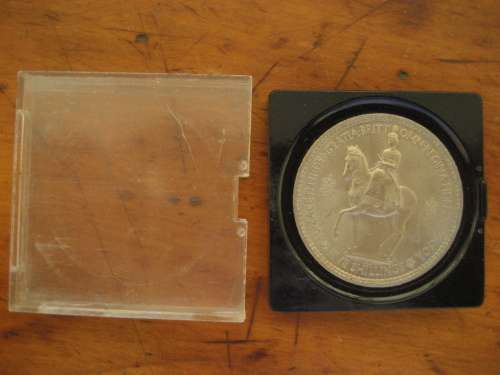 1953 Elizabeth II Coronation Crown Uncirculated in Original Plastic Holder