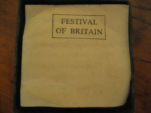 1951 George VI Festival of Britain Crown Uncirculated in original Box with Insert