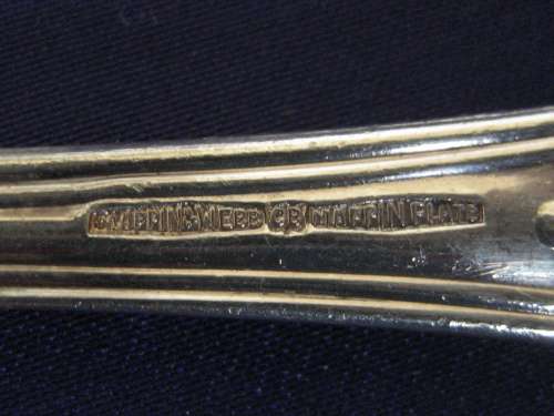 Six Kings Pattern Silver Plated Soup Spoons