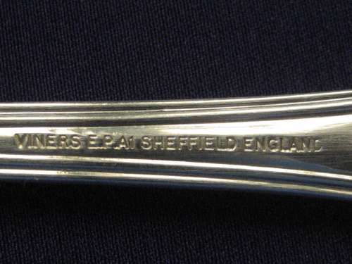 Six Kings Pattern Silver Plated Soup Spoons