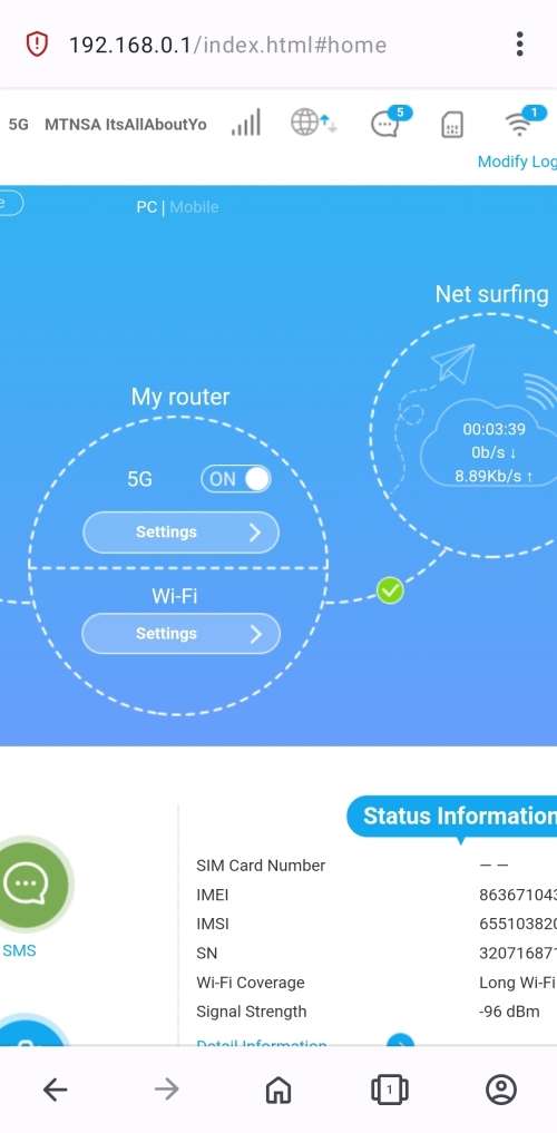 Unlocked ZTE MC801A 5G Wifi 6 Router ZTE 5G CPE Indoor Router 3,6gbps