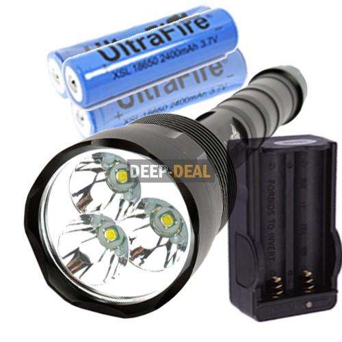 TrustFire 3x CREE XML T6 5 Mode 3800 Lumen LED Flashlight Torch