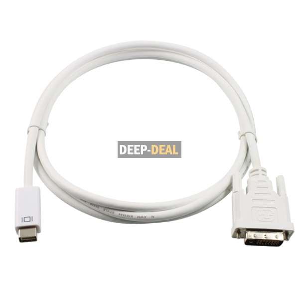 Mini DVI to VGA male converter cable