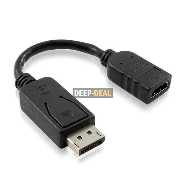 DisplayPort male to HDMI female converter 15cm