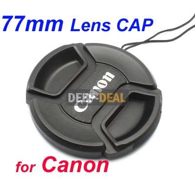 77 mm Center Pinch Snap-on Front Lens Cap for Canon Lens
