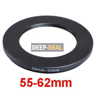 55mm-62mm 55-62 mm 55 to 62 Step Up Ring Filter Adapter