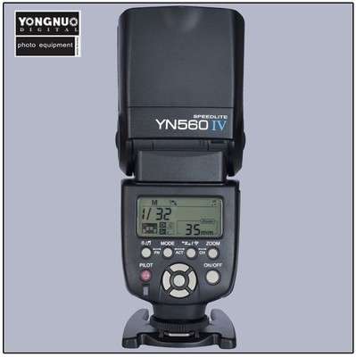 Yongnuo YN-560 IV Flash Speedlite Master + Slave Flash + Built-in Trigger System