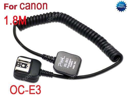 Off Camera E-TTL Flash Sync Cord for Canon 300EZ 380EX 420EZ 430EX 480EG 540EZ 550EX