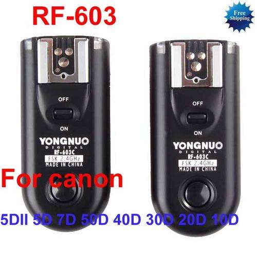 RF-603-C3 Radio Flash Trigger for Canon 5DII 5D 7D 50D 40D 30D 20D 10D
